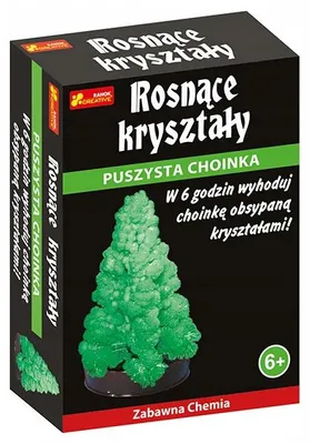 Image de Cristaux de croissance. Arbre de Noël vert et duveteux