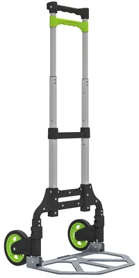 Imagen del producto de Carro plegable, fabricado en aluminio ligero, con asa telescópica, color  y verde