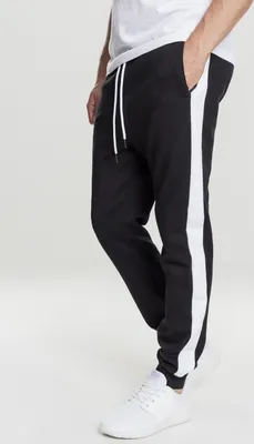 Produktbild von Urban Classics Sweatpants 2-Tone InterlockTrack Pants Black/White-M