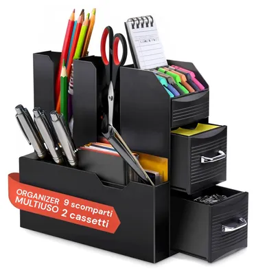 Productafbeelding van Avilia bureauorganizer met 9 vakken en 2 lades - multifunctionele organizer