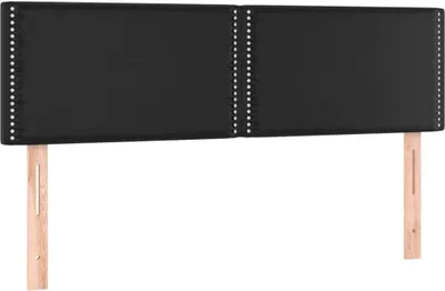 Obrázok produktu pre vidaXL Čelné dosky Čierna 144x5x78/88 cm Umelá koža