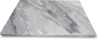 Produktbild von Marmor-Schneidebrett 40 x 30 cm weiß-grau Tisch-Untersetzer Servierplatte Unterlage
