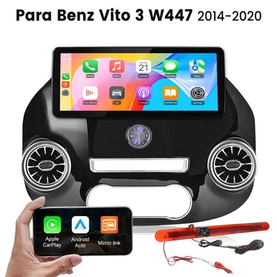 Produktbild von Junsun 12.3 Zoll Autoradio Für Benz Vito 3 W447 2014-2020 Linux-System Mit Spezielle Rückfahrkamera Unterstützung der Lenkradsteuerung