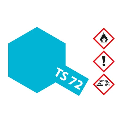 Obrázok produktu pre TS-72 Modrá transparentná/čierna lesklá 100 ml 300085072