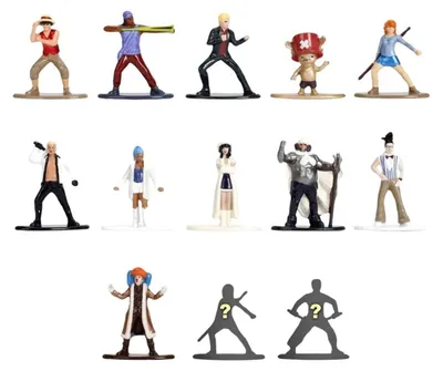 Immagine prodotto di Mini figure "One Piece" in metallo, confezione sorpresa, altezza 5 cm, espositore (24 pezzi)
