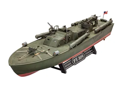 Produktbild von Revell 65147 Bausatz Patrol Torpedo Boat PT-109 1:72 mit Pinsel, Kleber und Farben