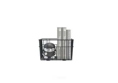 Produktbild von Metall Aufbewahrungskorb 33 x 25 x 15 cm Anthrazit