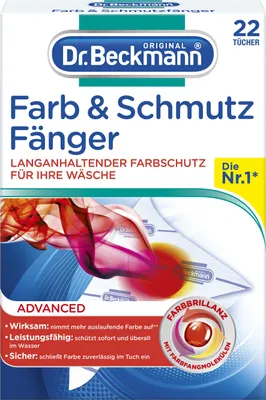 Produktbild von Farb- und Schmutzfänger ADVANCED, 22 Tücher, Waschmittel
