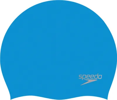 Produktbild von Speedo Plain Moulded Silicone Cap Blue/Chrome
