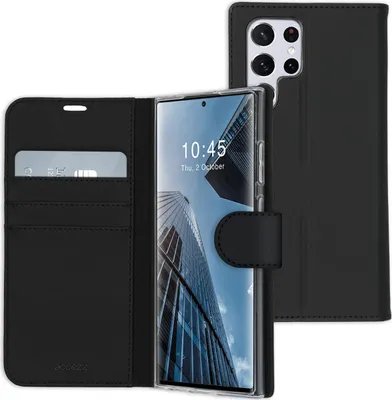 Image de Accezz Wallet Softcase Bookcase pour le Samsung Galaxy S22 Ultra - Noir