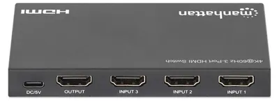 Immagine prodotto di Manhattan 208222 MANHATTAN Switch HDMI 4K 60Hz a 3 porte