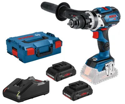 Image de Perceuse-visseuse à percussion 18V GSB 18V-110 C + 2 batteries Procore 4Ah + chargeur - BOSCH - 06019G030B