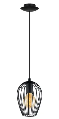 Produktbild von Pendelleuchte 1-flammig HxØ 110x16 cm schwarz