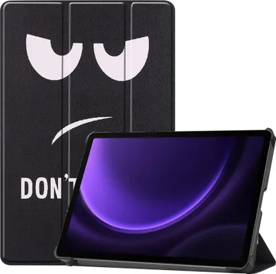 Produktbild von Samsung Galaxy Tab S10 FE / S9 FE Hülle - Coverup Tri-Fold Ständer Klapphülle mit Schlaf/Wach-Funktion - Don't Touch