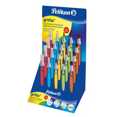 Produktbild von Pelikan griffix Schulpinsel sortiert 20er Thekendisplay