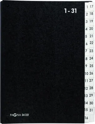 Produktbild von Pagna Pultordner 1-31 32 Fächer schwarz