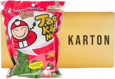 Produktbild von Tao Kae Noi Algensnack hot & spicy ROT 24x32g