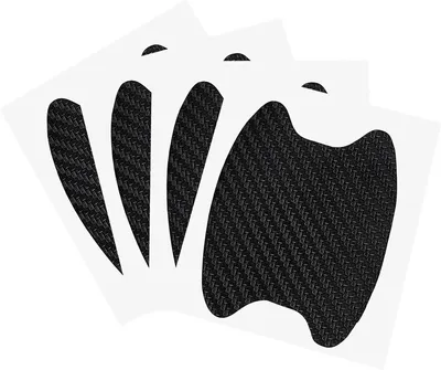 Productafbeelding van Beschermfolie voor autodeurhendel, krasbestendig, 10 x 9 cm, 4 stuks, zelfklevend voor autodeuren