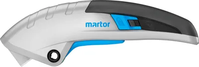 Produktbild von MARTOR Sicherheitsmesser Mit Klingeneinzug, SECUPRO MARTEGO, Profi Cuttermesser, Aluminium, Rechts- & Linkshänder, Logistik,