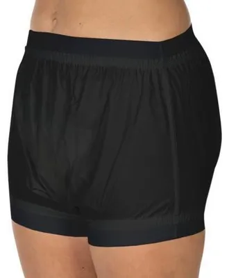 Zdjęcie produktu dla Suprima Majtki dla osób z nietrzymaniem moczu z PVC, typu slip, art. 1-218-009 (unisex) – rozmiar 42 – czarne