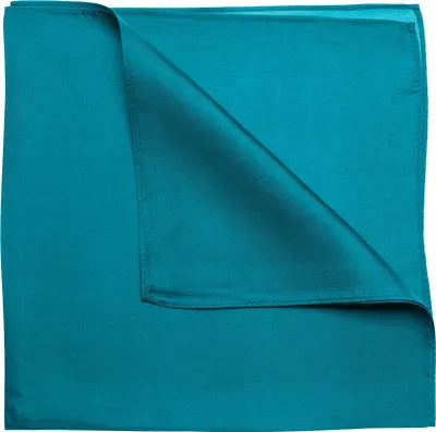 Produktbild von Nickituch Seidentuch blau grün petrol Twillseide 53x53cm