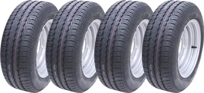 Zdjęcie produktu dla 185/60 R12c Koła do przyczep 5 Stud 6.5 PCD Brian James Ifor Williams (zestaw 4 sztuk)