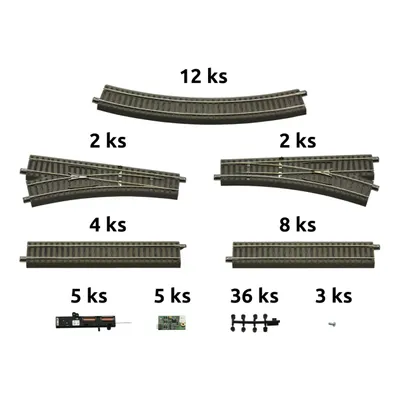 Image de Roco Geoline Track set avec base et accessoires pour kits de démarrage numériques - 51250
