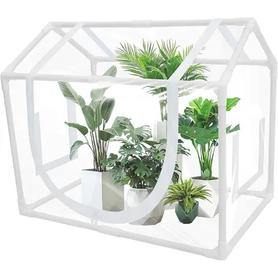 Produktbild von Gewächshaus,Zimmergewächshaus, PVC Pflanzenzelt für Balkon, Garten und Indoor 60×40×50 cm Pflanzenhaus