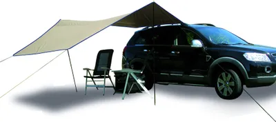Produktbild von Eurotrail plane 3Carside,6 x 3,5 m Polyester/Stahl braun 6-teilig