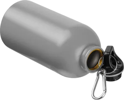 Produktbild von Edelstahl Trinkflasche / mit Karabiner / 500ml / Farbe grau
