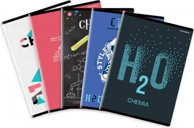 Produktbild von Chemie-Schulheft A5 kariert, 60 Blatt, Mix-Design, Hamelin, EAN 5904017358923