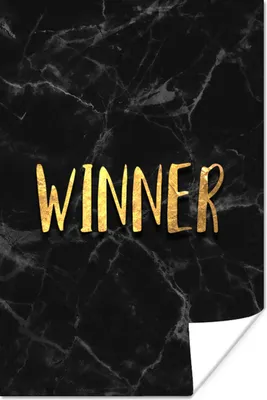 Produktbild von MuchoWow® Poster Sieg - Gold - Marmor 60x90 cm - Wanddekoration