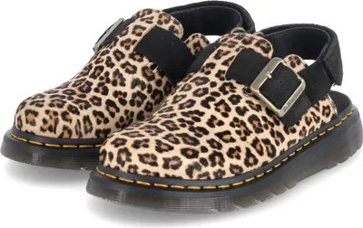 Produktbild von Dr. Martens Damen Pantoletten JORGE 2 Beige Rauleder Leopard  Größe: 38