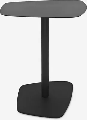 Image de Table d'appoint pour le salon basse moderne en métal noir Dusk