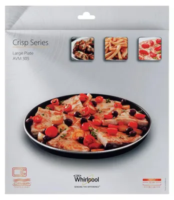 Image de Plat à tarte 32cm anti-adhésif pour micro-ondes crisp - Wpro - AVM305 -