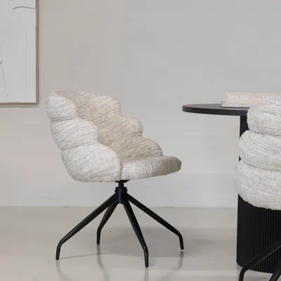 Produktbild von Giga Meubel Esszimmerstuhl Claes - Beige - Drehbar