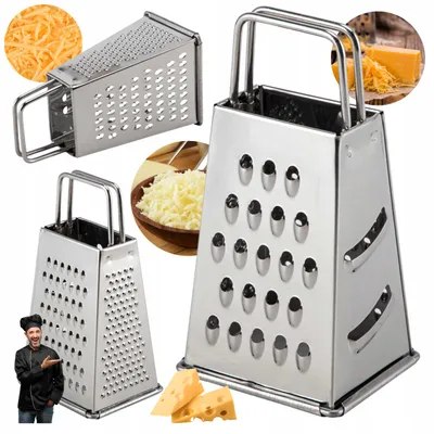 Produktbild von Elitehoff Mini Küchenreibe 4 Klingen Edelstahl