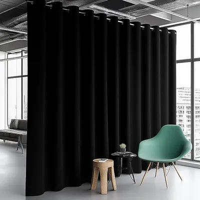 Immagine prodotto di Tenda oscurante con passanti, dimensioni 244x304 cm, colore nero