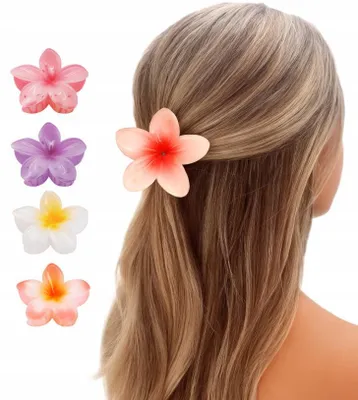 Produktbild von Haarspange mit Blumenmotiv, dekorative Haarspange
