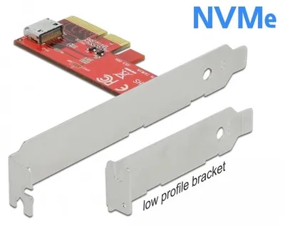 Productafbeelding van PCIe x4 > 1x OCuLink SFF-8612, adapter