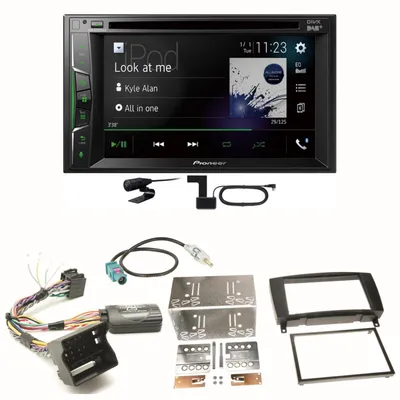 Produktbild von Pioneer AVH-A3200DAB Bluetooth DAB CD Einbauset für Mercedes CLK W209 Facelift