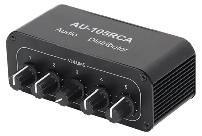 Image de Commutateur audio bidirectionnel, répartiteur audio hi-fi à 5 voies pour salles de conférence multimédia
