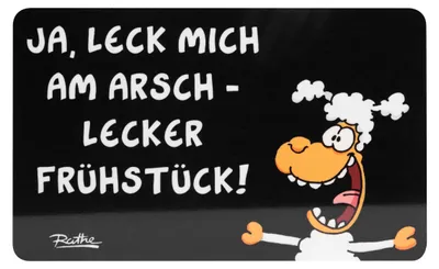 Produktbild von Ralph Ruthe - Frühstücksbrettchen "Leck mich"