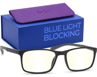 Zdjęcie produktu dla Okulary do komputera blokujące niebieskie światło korekcyjne +1 czarne