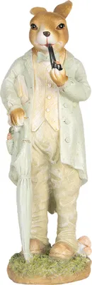 Immagine prodotto di Clayre & Eef figura decorativa coniglio 33 cm plastica beige