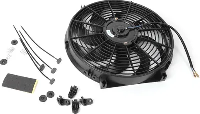 Produktbild von 14-Zoll-Elektro-Schlankkühler-Lüfterbaugruppe, 12-V-Universalteile mit Montagesatz