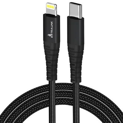 Produktbild von Extralink Ladekabel USB C Kabel 27W kompatibel mit Handy, Tablet, 2m