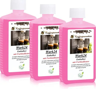 Produktbild von Wark24 Universal Entkalker 125ml für Kaffeevollautomaten, Universal (3er Pack)