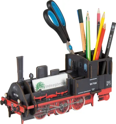 Produktbild von Werkhaus Stiftebox Lok T3 rot/schwarz