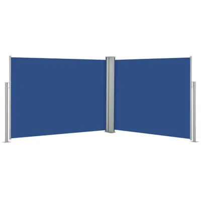 Image de vidaXL Marquise latérale extensible Bleu 140 x 1000 cm